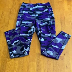 Popfit Leggings Purple Camo M